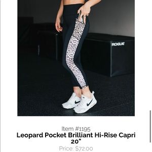 ZYIA Leopard Pocket Brilliant Hi-Rise Capri 20"